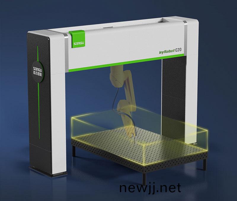 三維機器人激光切割(ge)機,三維激光切割機,3D激光切割機,工(gong)件擺放0難度